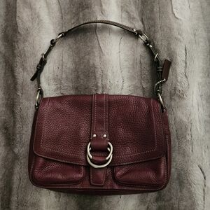 Coach leather shoulder bag